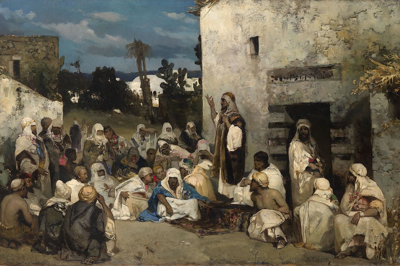"El Sermón en Capernaum" en Kfar Nahum - Wilhelm Kotarbinski (1849 - 1922)